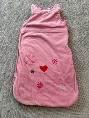 Petit Lem Pink Velour Sleep Sack Wearable Blanket O/S Baby